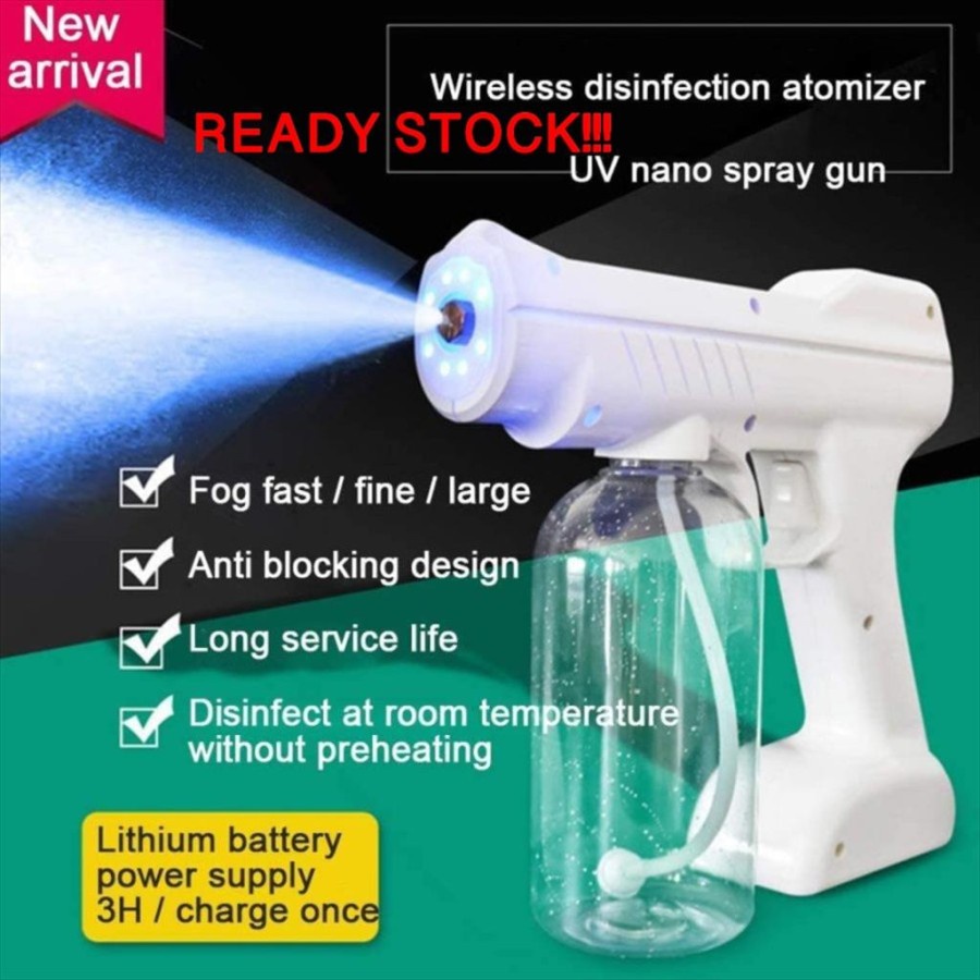 Disenfektan Spray Gun Uv Atomizer steril Disinfectant Portable