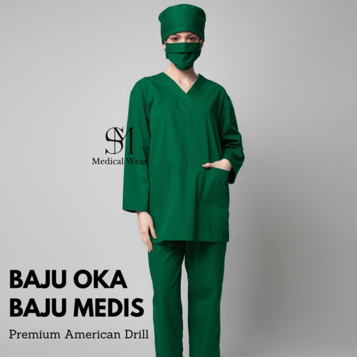 BigSales-id :  BAJU OKA LENGAN PANJANG BAJU PERAWAT OK BAJU SERAGAM MEDICAL ONLINE