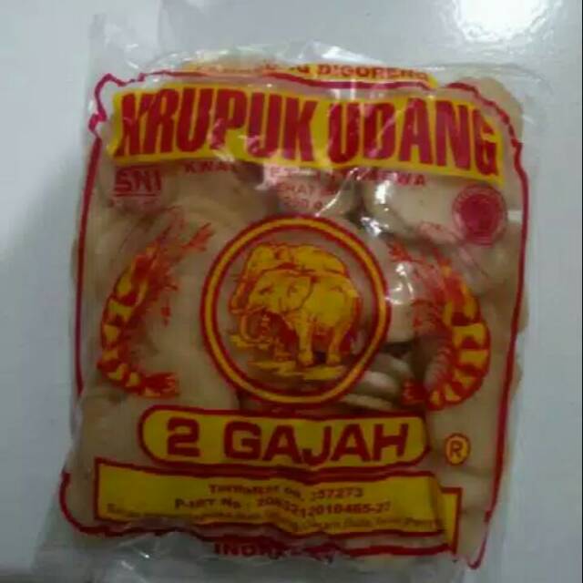 

Kerupuk udang 2 Gajah 250gr