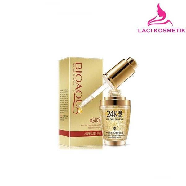 ✨LACIKOSME✨ BIOAQUA SERUM WAJAH 24K GOLD ESSENCE CREAM  - SERUM GOLD BIOAQUA BPOM ORIGINAL