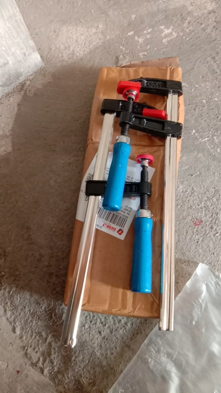 Clamp F 250mm X 50mm Catok Kayu 25cm X 5cm Model Ramping Catok F 25cm