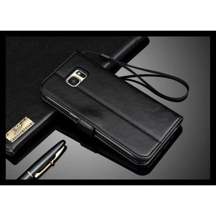 Samsung Galaxy S7 Edge S7edge Flip Wallet Dompet Kulit Leather Cover Case Casing