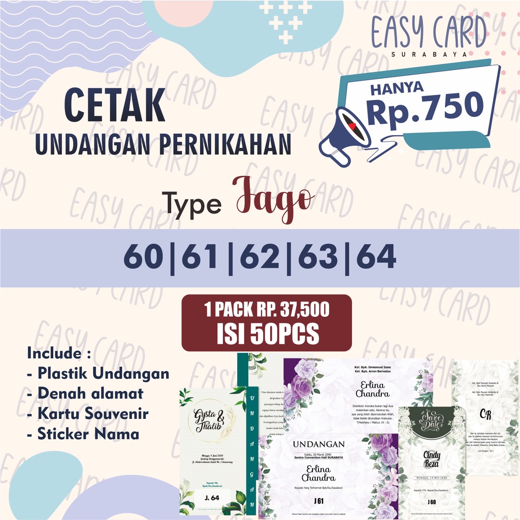 

CETAK UNDANGAN PERNIKAHAN | HARGA TERJANGKAU (Type Jago)