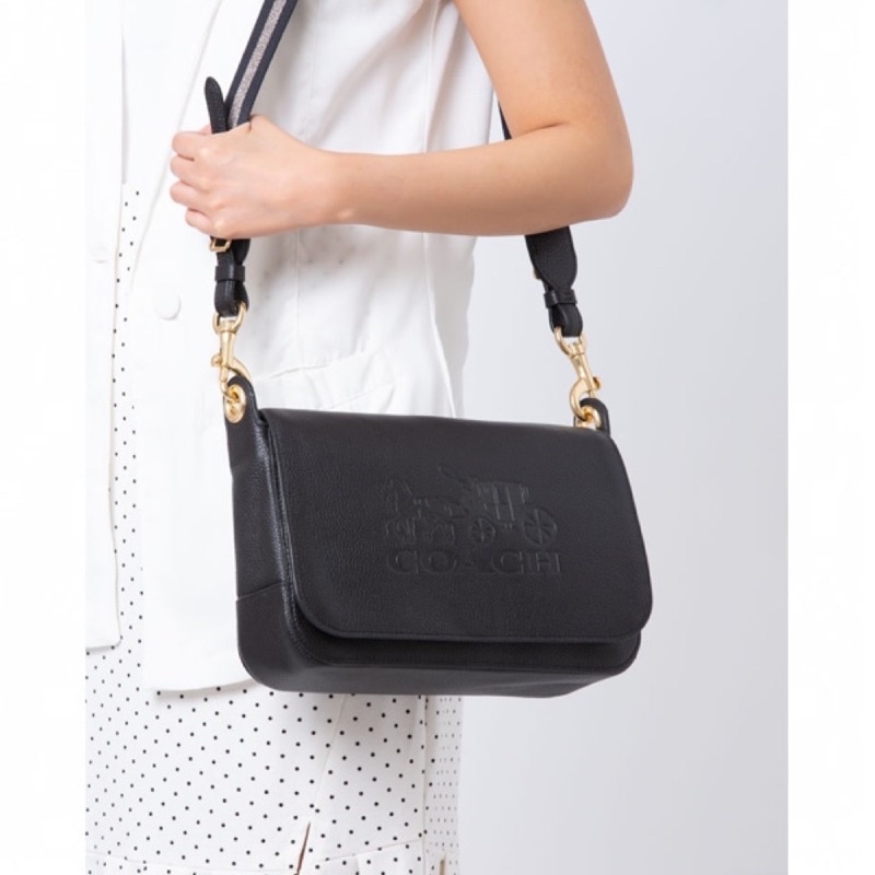 Coach Jes Messenger (72703) -Pebble Black