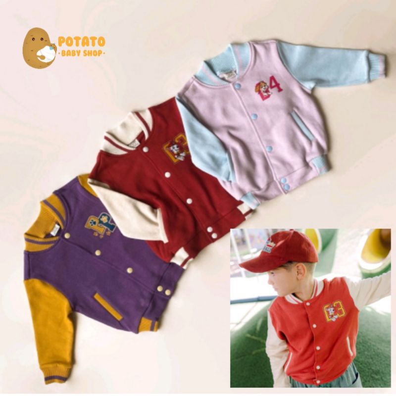 Boho Panna - Varsity Jacket Paw Petrol - Bohobaby Bohopanna