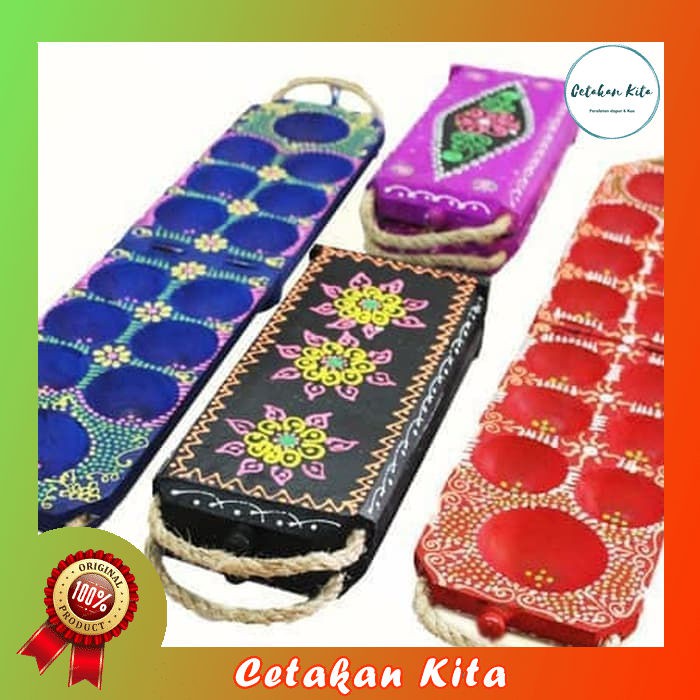 Congklak Kayu Lipat Permainan Traditional Kuwuk