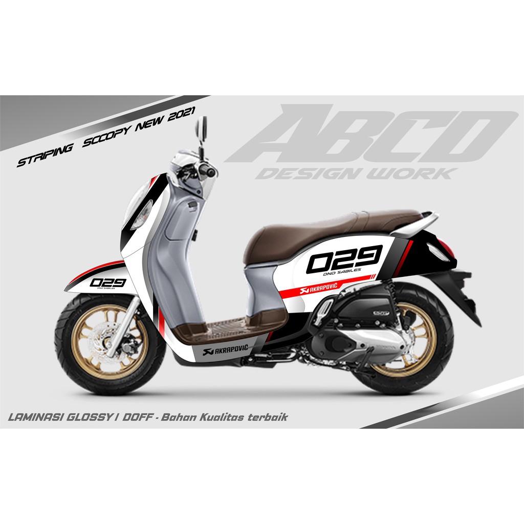 Decal scoopy Decal Scoopy full body Full Blok Decal Scopy Dekal New Fi 2021 SIMPLE