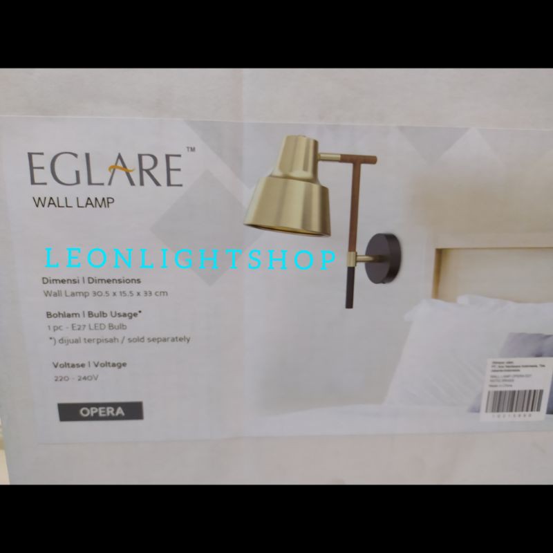 EGLARE OPERA LAMPU DINDING E-27/WALL LAMP ANTIQBRASS ACE HARDWARE/LAMPU HIAS/LAMPU TIDUR/LAMPU NAKAS