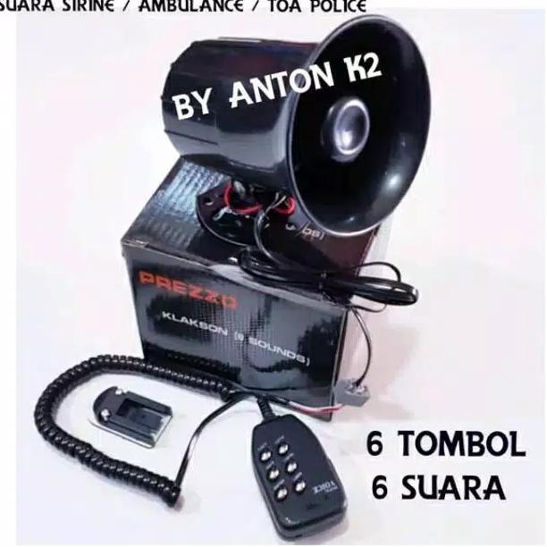 Klakson Sirine Toa 6 Suara + Mix/Horn Mobil-Motor Patwal/Ambulance Dll