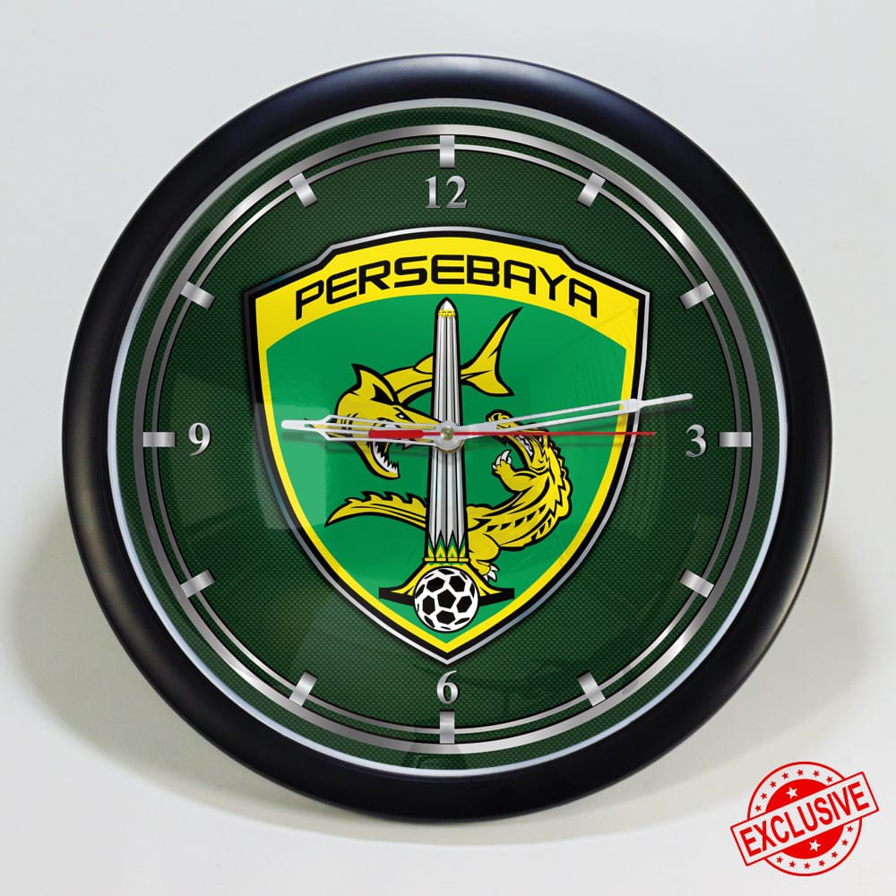 (ISTIMEWA BOSSQUE) JAM DINDING CUSTOM PERSEBAYA SURABAYA