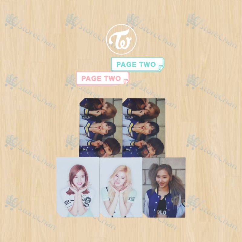 [READY] TWICE PAGE TWO PHOTOCARD, LENTICULAR & HOLDER