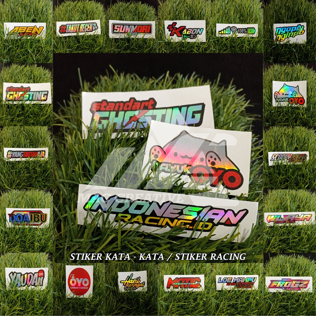 

stiker kata-kata / stiker viral / stiker bengkel terbaru / stiker racing / stiker herex - part 4