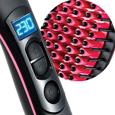 Sisir catok pelurus rambut / Simply Straight artifact Hair Straightener Brush Ceramic Electric