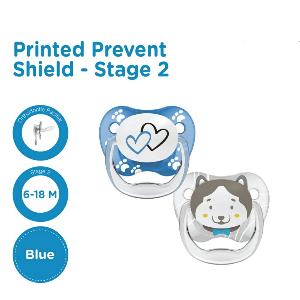 DR BROWNS  Pacifier  Prevent 0-6 6-18 month 2pc