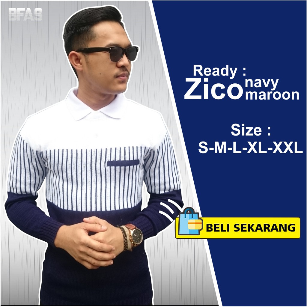 Sweater Rajut Korea S M L XL XXL XXXL 4XL Switer Big Size Zico Sweeter rajut /Baju Switer Rajut Pria