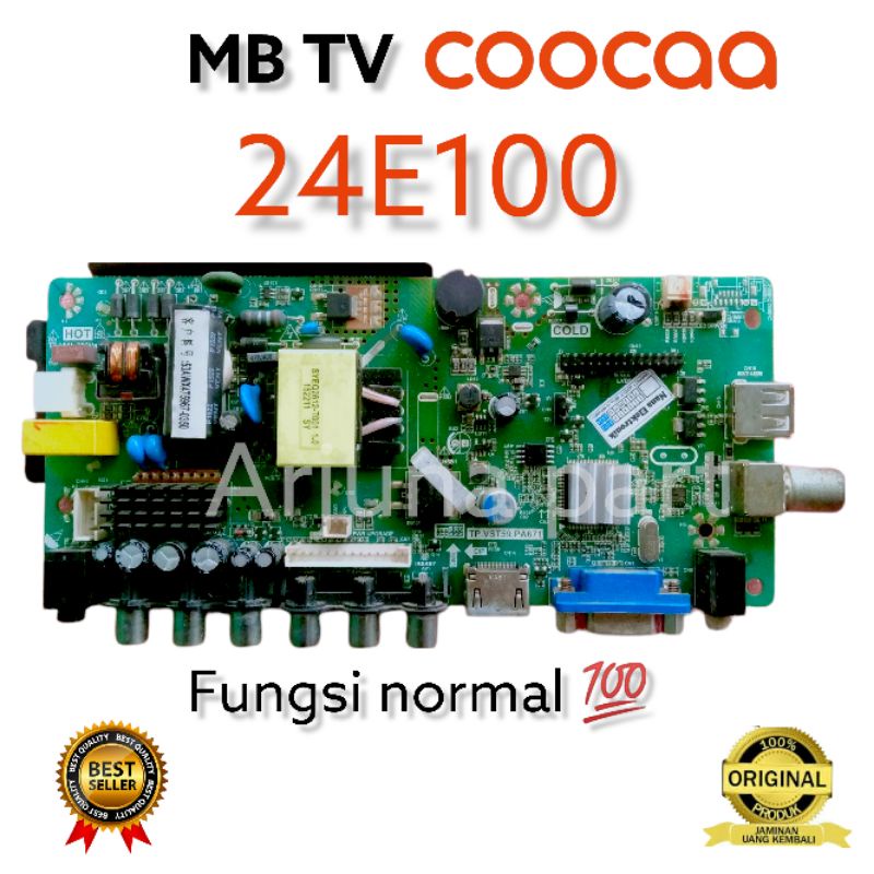 MAINBOARD TV COOCAA 24E100 / MB TV COOCAA 24E100 / MESIN TV COOCAA 24E100 / MB COOCAA 24E100 / MB 24