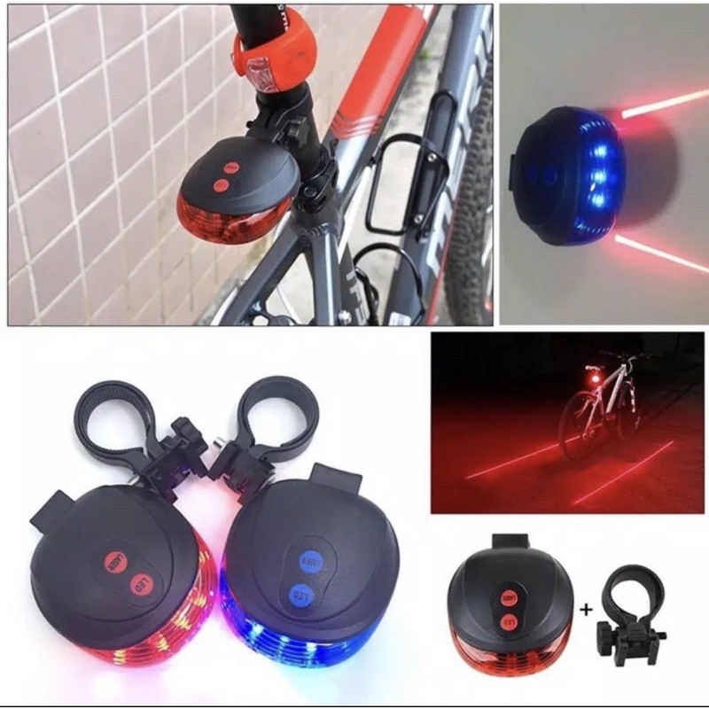 Lampu Sepeda Belakang LED Laser - Lampu Sepeda LED