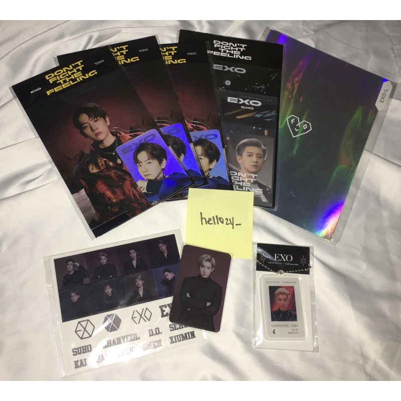 official merch exo dftf hologram, goods konser, welkit, ls ver3