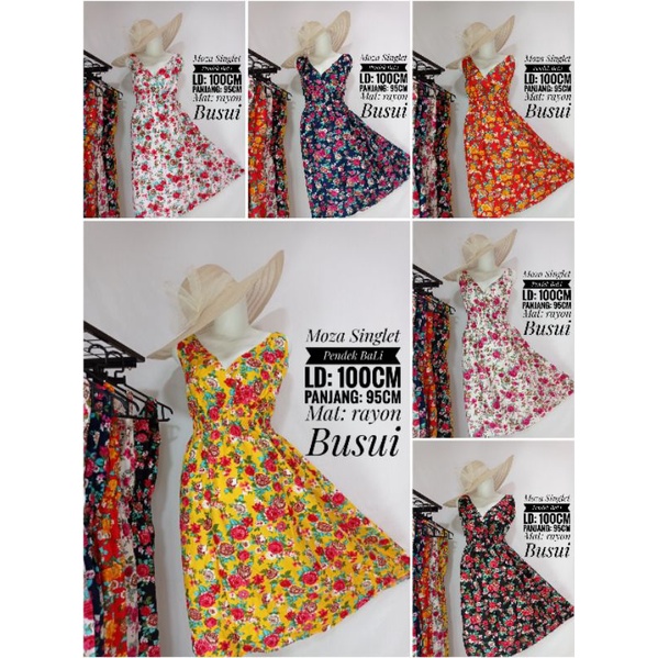 Daster / Dress Moza Singlet Pendek Bali