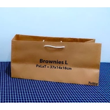 

Paperbag Polos Coklat Bolu Brownies L