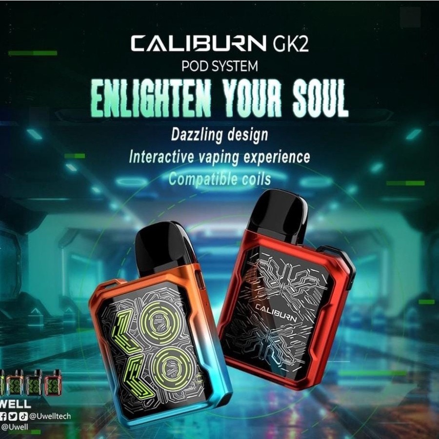 Uwell Caliburn GK2 Pod Kit 690mah - AUTHENTIC