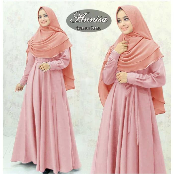 ORIGINAL KS589 GAMIS SYARI POLOS ANNISA good merchant