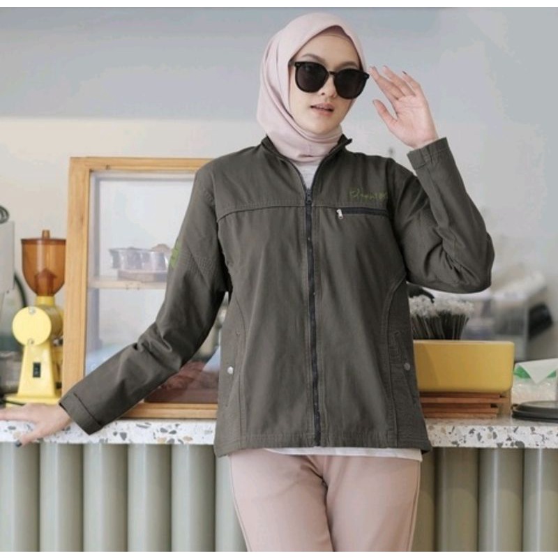 Jaket Wanita Cotton Canvas Sueding Elzanteri