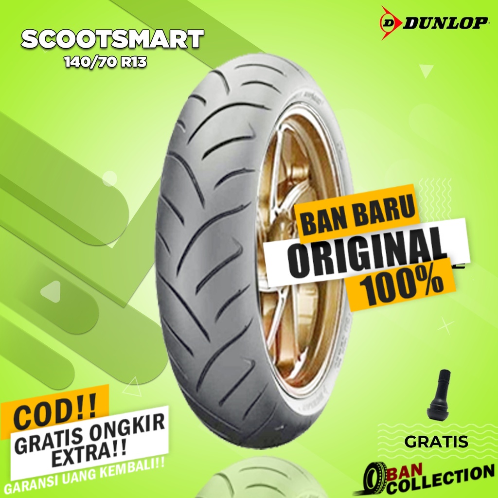 Ban Belakang Motor YAMAHA NMAX // DUNLOP SCOOTSMART 140/70 Ring 13 Tubeless