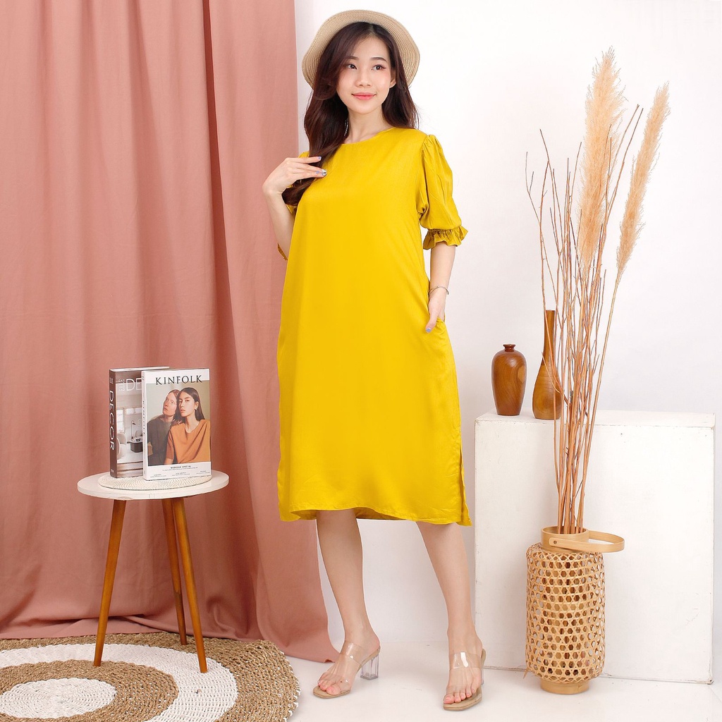 Dress 1171 Rayon Polos Fashion Wanita