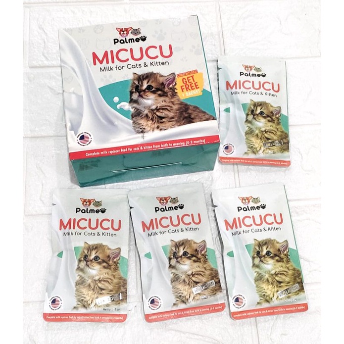 MICUCU PALMEO MILKS FOR CAT &amp; KITTEN  || SUSU KUCING PALMEO 20 GRAM