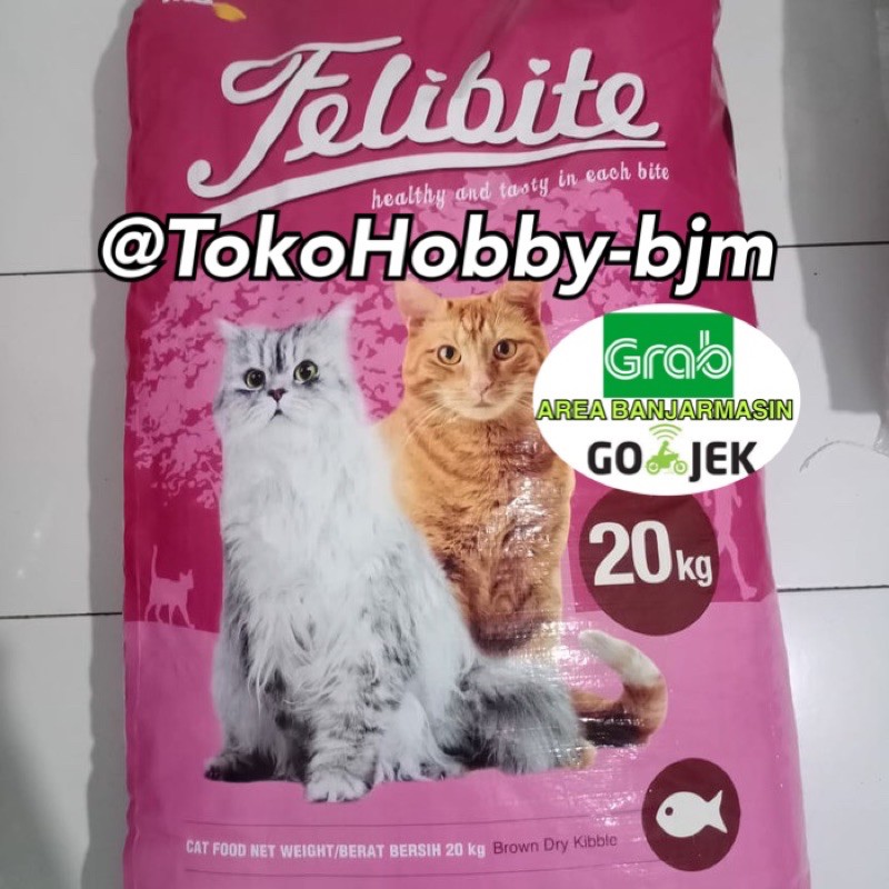 Felibite ikan / donat 20 kg makanan pakan kucing pelet 20kg cat dry food