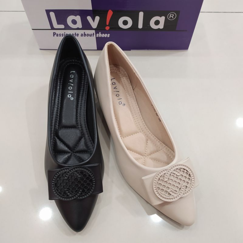 sepatu kerja Laviola hak karet 5cm