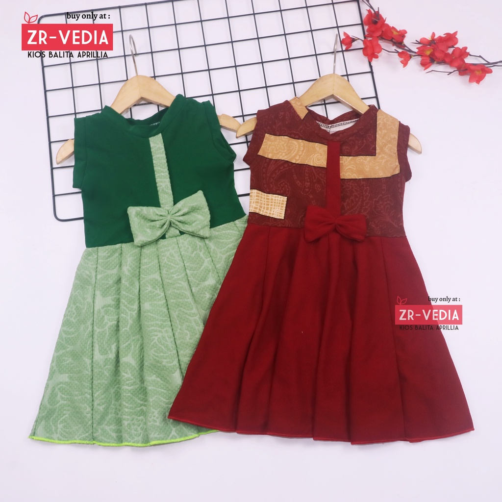 Dress Lala uk 3-4 Tahun TYPE C / Dress Anak Perempuan Murah Baju Anak Batik Casual Motif Lucu Grosir