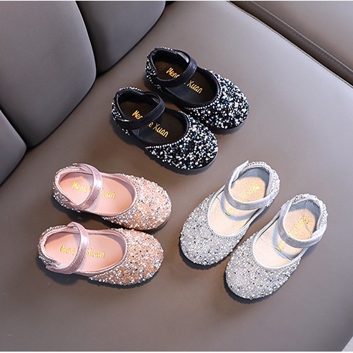 CG SH22-Sepatu Pesta Anak Perempuan Import Crystals