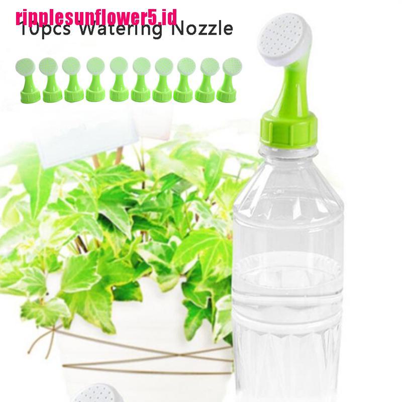 10pcs Tutup Botol Sprinkler Bahan Plastik PVC Untuk Tanaman