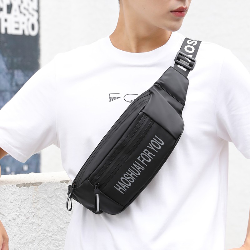 HAOSHUAI 3396 Tas Selempang Pria Wanita Waistbag Waterproof WATCHKITE WKOS