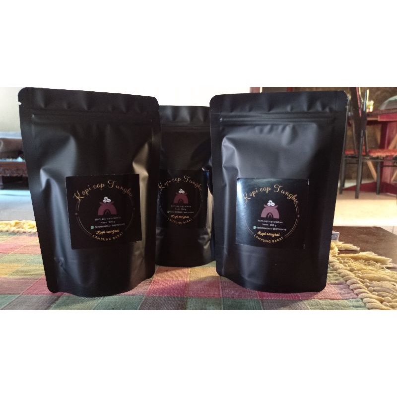 

kopi bubuk Lampung robusta cap Tungku 200 gr (100% asli tanpa campuran )