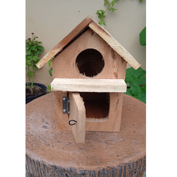 Rumah Burung Kayu Mungil | Kandang Burung Kayu | Rumah Kayu Burung
