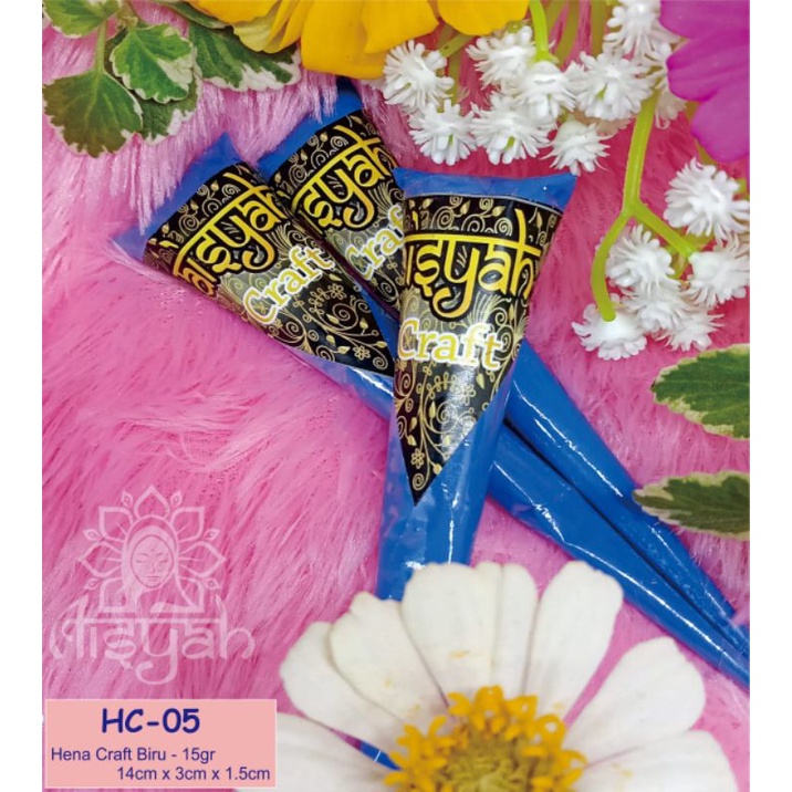 

Henna Craft Warna Biru Tua 1pcs