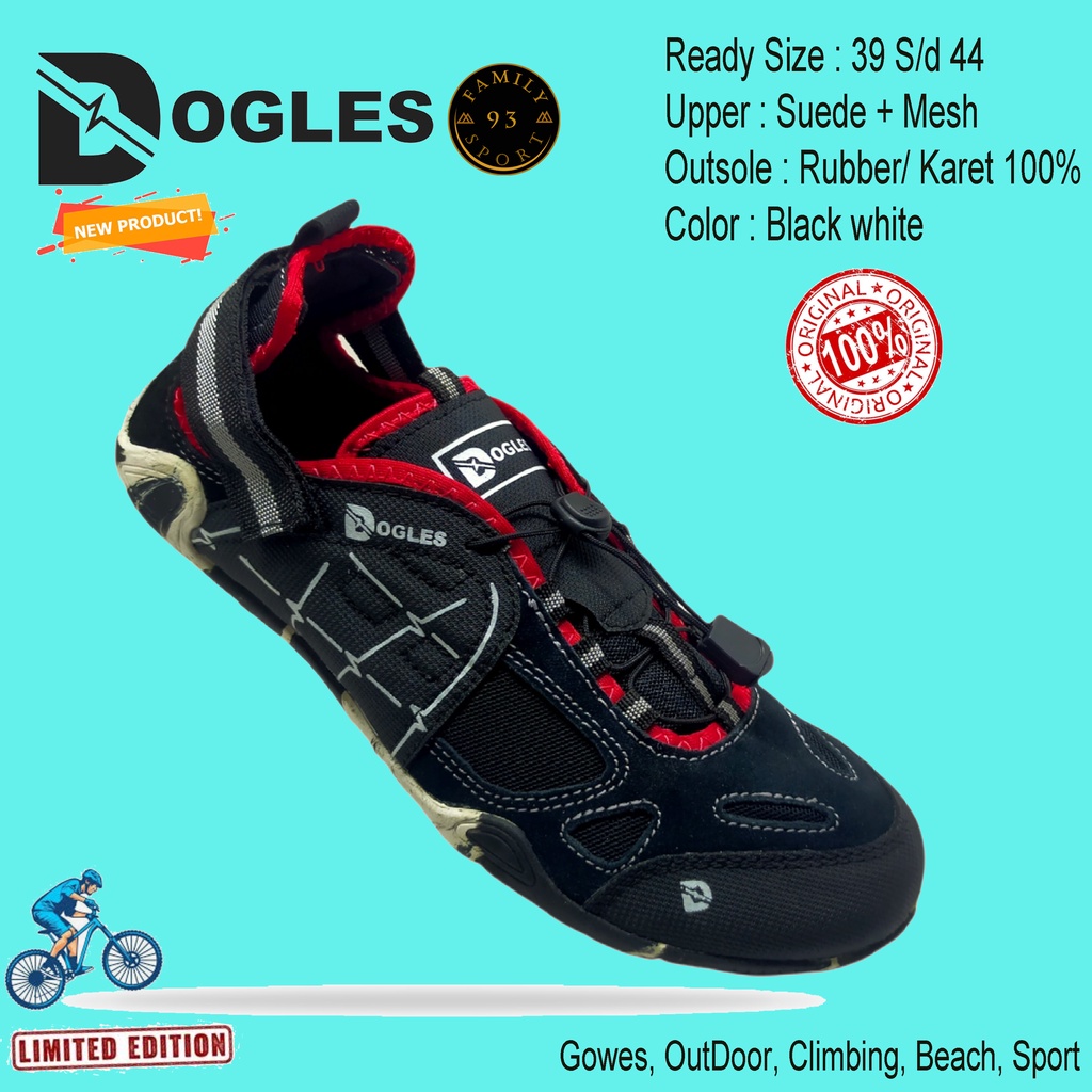Sepatu Gowes Mtb Pria Sepatu Sepeda Roadbike Terbaru Non Cleat DOGLES Original Sandal Sepeda Goes Mt