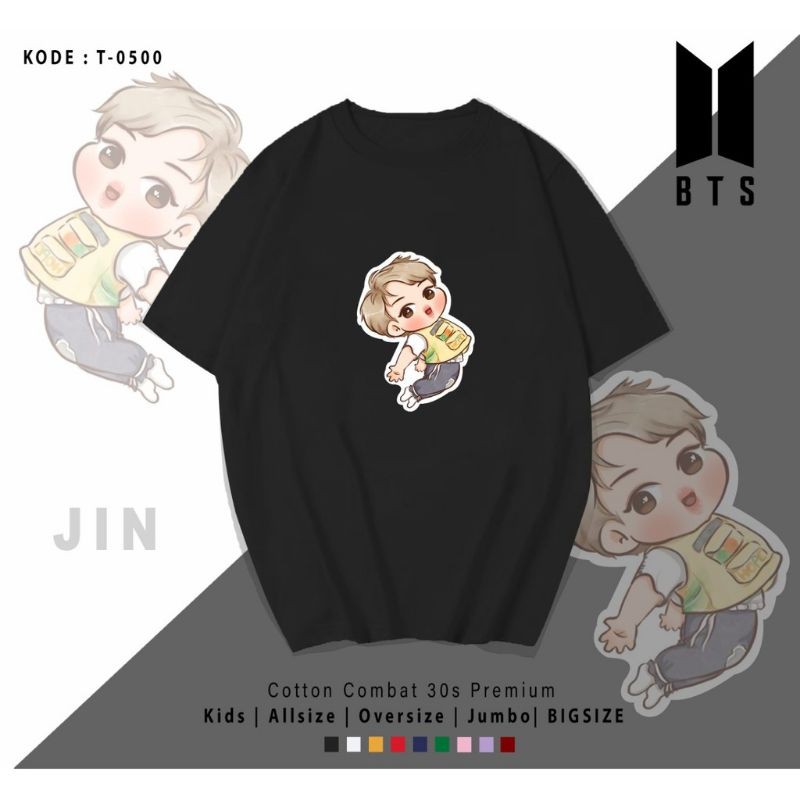 T-SHIRT / TUMBLR TEE TINY BT21 BTS / UNISEX COTTON 30S PREMIUM