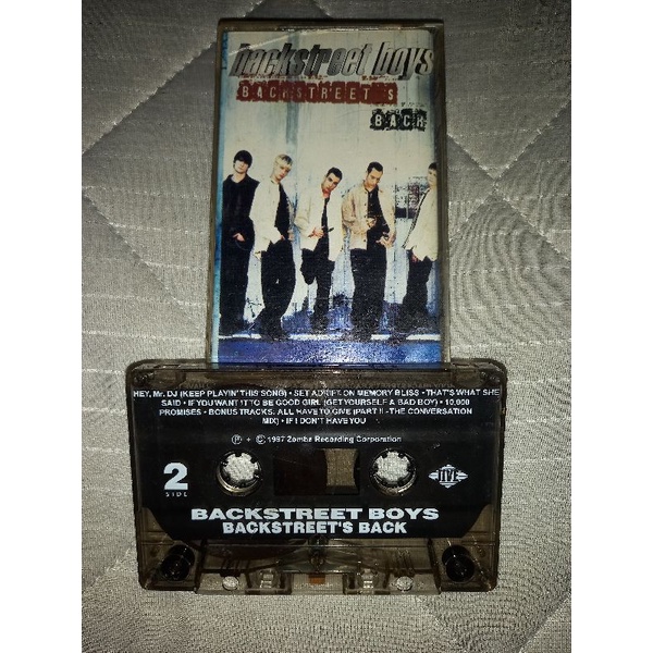 PRELOVED KASET PITA LAGU BACKSTREET BOYS BACKSTREET BACK - ORIGINAL - KASET PITA - LAGU JADUL - LAGU