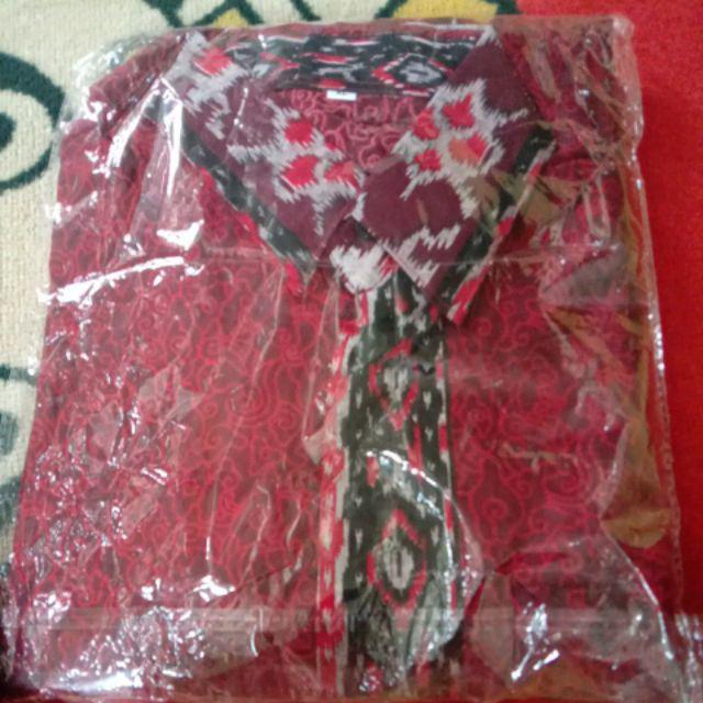 Bswart Batik Hrb026 Kenongo Hem Pendek Padi Pekalongan M L Xl Batik Pria Murah Modern Grosir