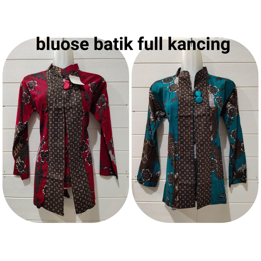 BATIK WANITA FULL KANCING DEPAN (BISA BUAT KERJA)