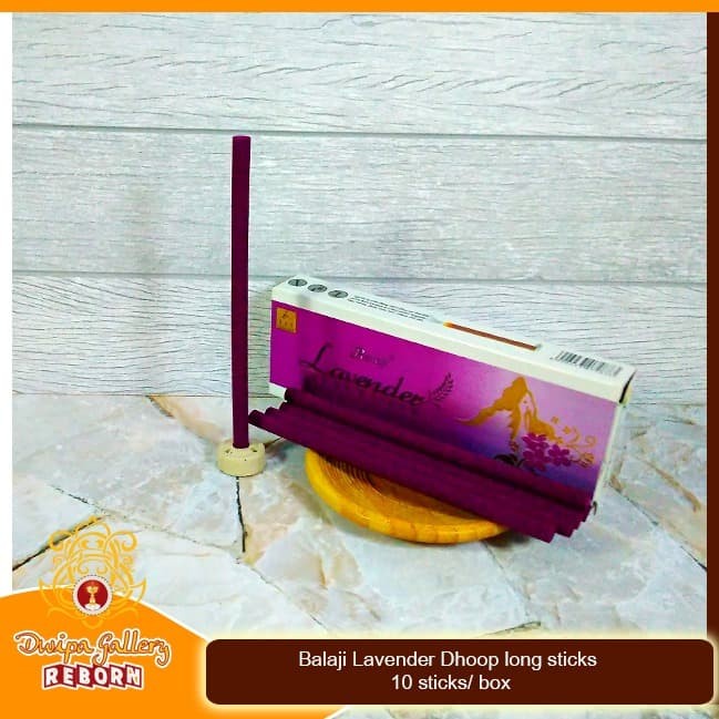 Dupa/ Hio Wangi Harum Balaji Lavender Dhoop long sticks 10 sticks/ box