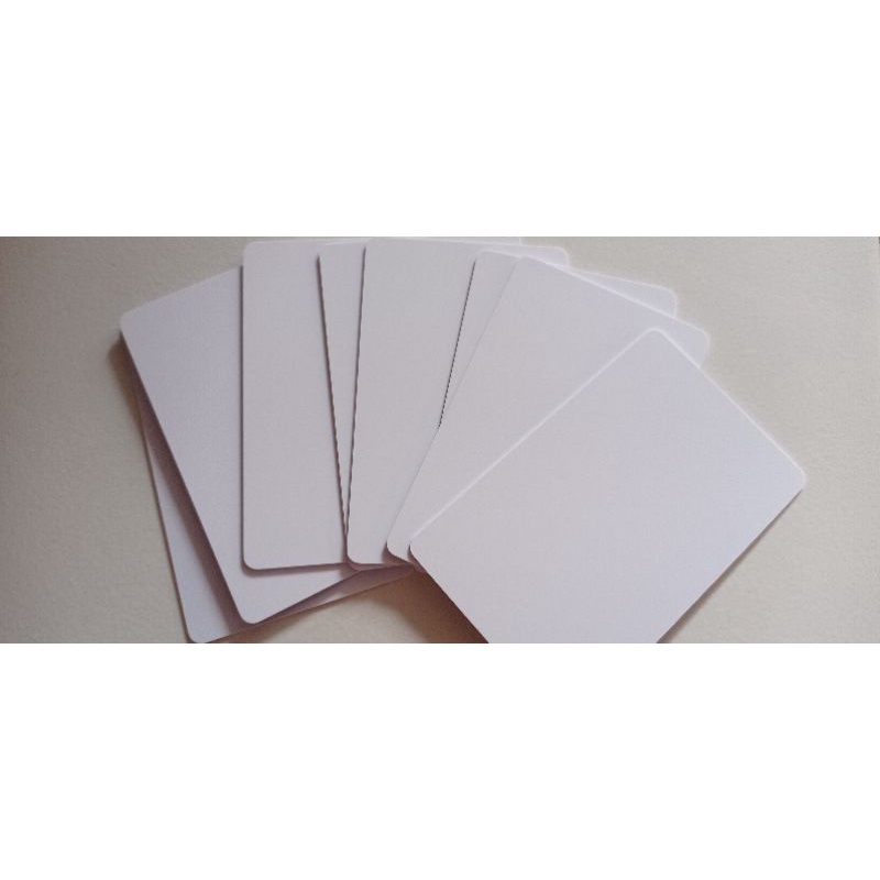 

JUAL Eceran blank PVC Inkjet Tebal kartu karyawan idcard dan kartu nama