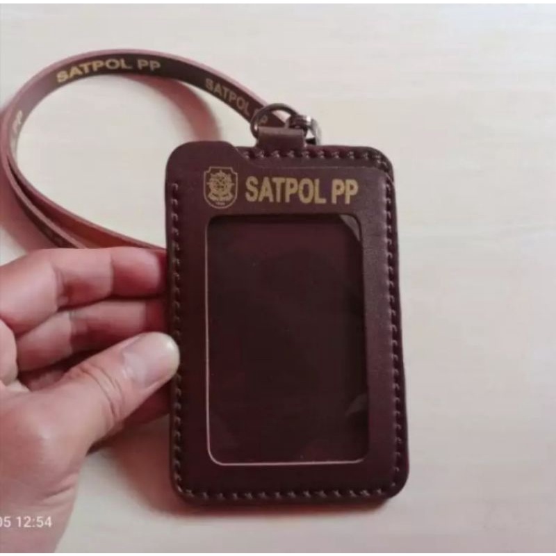

Kalung ID Card Name Tag SATPOL PP Coklat Tua