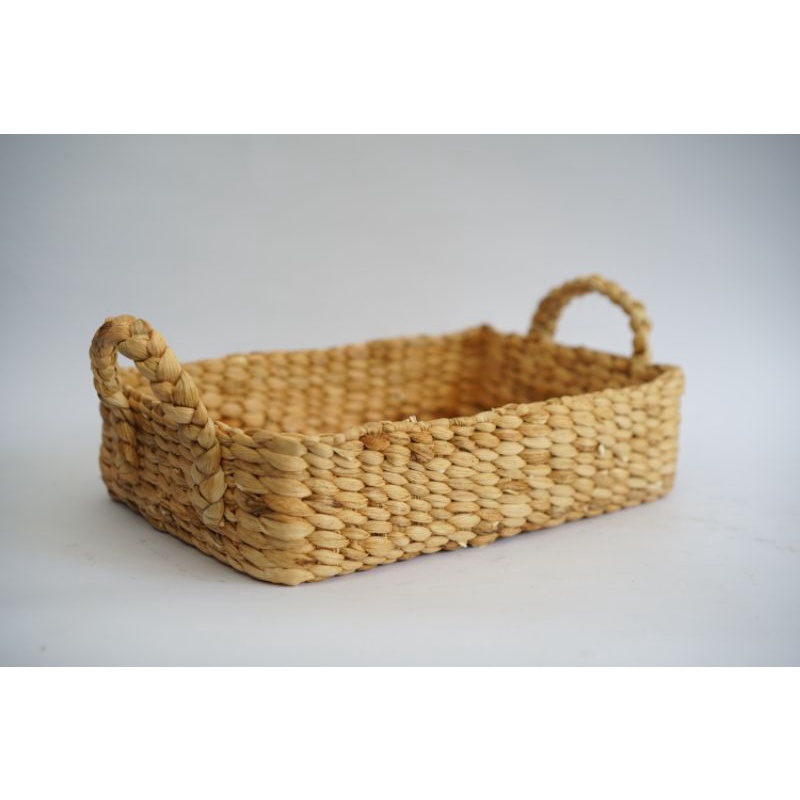 wadah kotak anyaman eceng gondok