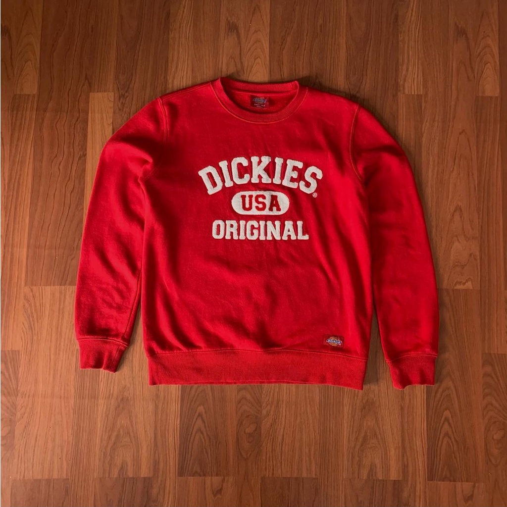 Dickies Script Towel Red Crewneck Second Original