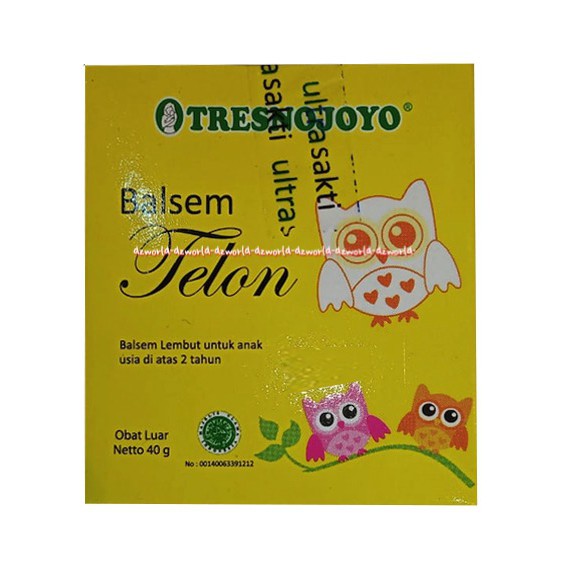 Tresno Joyo Telon Ointment 40gr Balsem Untuk Meredakan Gejala Flu Dan Pilek Tresnojoyo